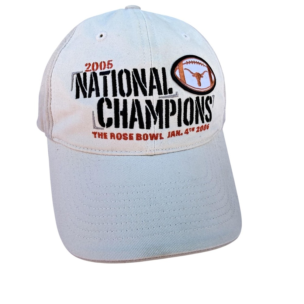 Texas Longhorns Hat Cap Strap Back Men's One Size Beige NCAA Football Nike 2005